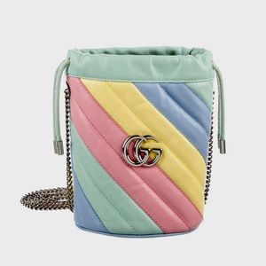 Gucci GG Marmont Mini Bucket Bag Pastel